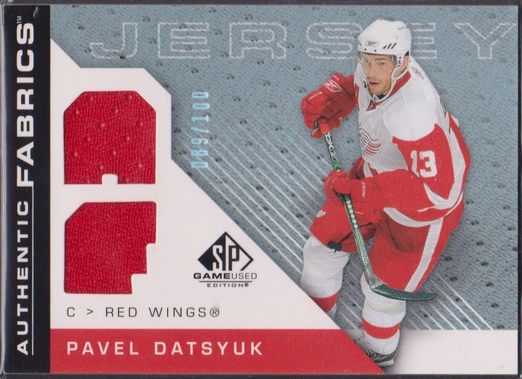 2007-08 SP Game Used Authentic Fabrics Rainbow #AFPD Pavel Datsyuk (image for) 2007-08 SP Game Used Authentic Fabrics Rainbow #AFPD Pavel Datsyuk